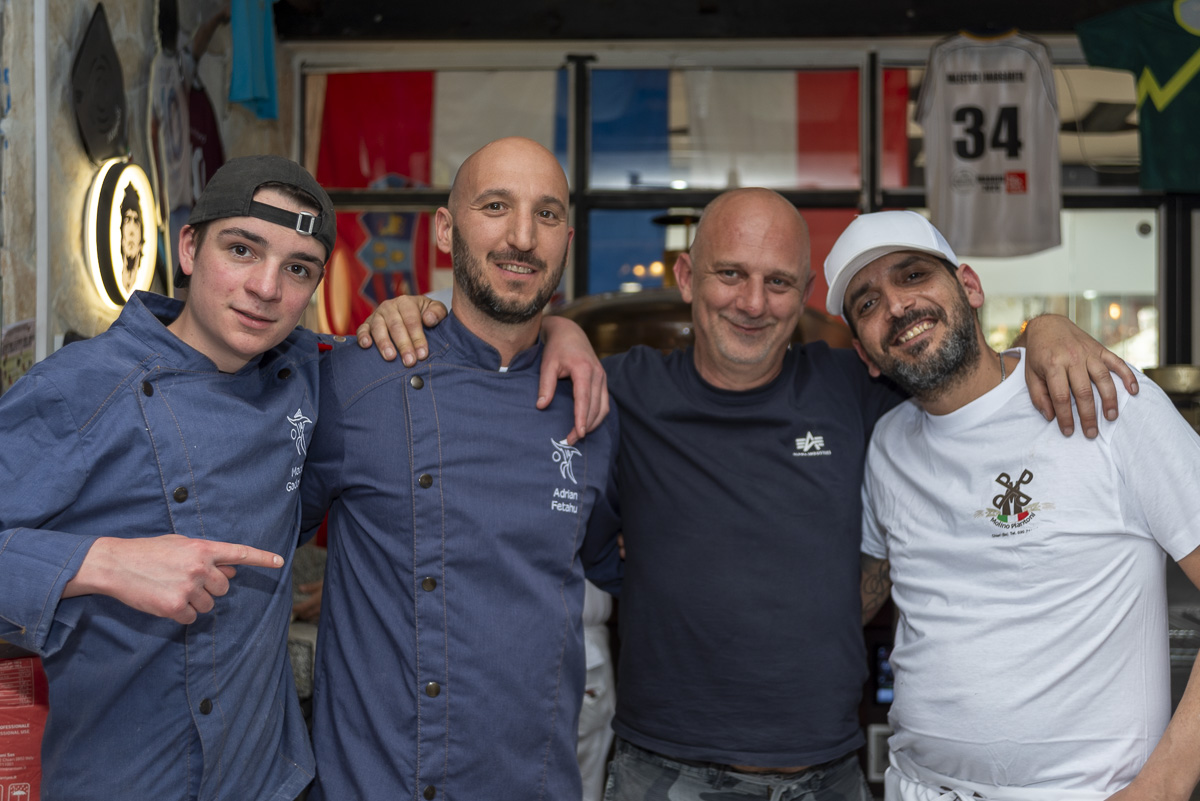 Participants during the pizza masterclass