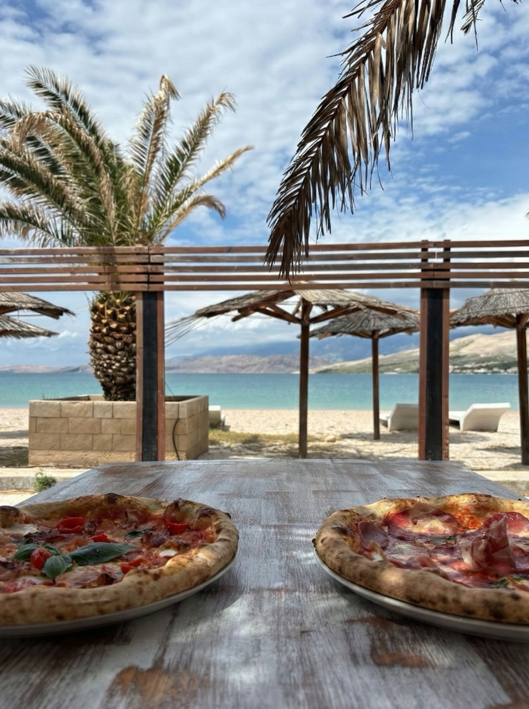 Beachside pizzeria in Pag, Croatia - pizza evening at D10